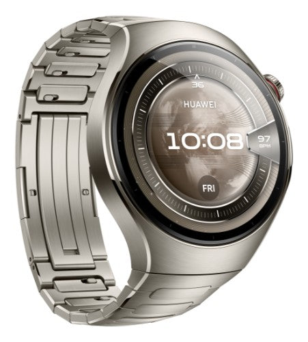 Huawei WATCH 5 3.81 cm (1.5") AMOLED 46 mm Digital 466 x 466 pixels Touchscreen Silver Wi-Fi GPS (satellite)