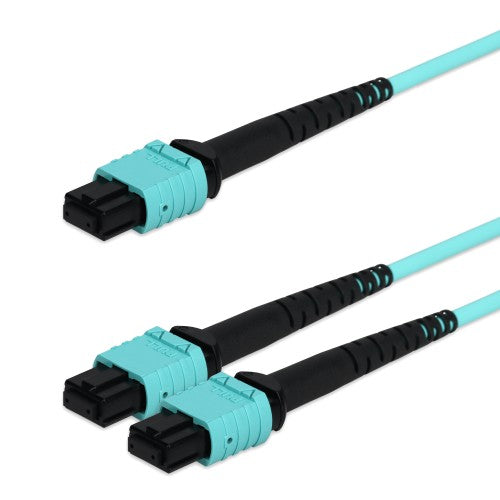 AddOn Networks 24FMPO-2MPO3M5OM4LZ InfiniBand/fibre optic cable 3 m MPO 2x MPO MPO/UPC Aqua colour