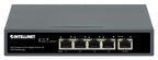 Intellinet 5-Port Gigabit Switch with PoE Passthrough, One IEEE 802.3bt (PoE++ / 4PPoE) PD PoE Port with 95 W Power Input, Four PSE PoE ports, PoE Power Budget up to 65 W, IEEE 802.3at/af Compliant Output, Desktop, Wall-mount Option (UK Power cord)