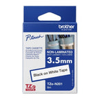 Brother TZE-N201 DirectLabel black on white 3,5mm x 8m for Brother P-Touch TZ 3.5-12mm/18mm/18mm HSE/24mm/36mm