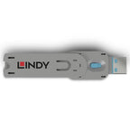 Lindy USB Type A Port Blocker Key, Blue