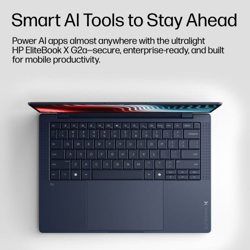 HP EBXG2A14AI RA9P470 14 32GB/1T PC Copilot+ PC Laptop 35.6 cm (14") WUXGA LPDDR5x-SDRAM 1 TB SSD Wi-Fi 7 (802.11be) Windows 11 Pro Blue