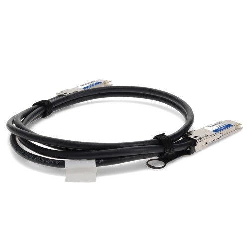 AddOn Networks QDD-400-CU0-5M-AO InfiniBand/fibre optic cable 0.5 m QSFP-DD DAC Black