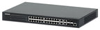 Intellinet 24-Port Gigabit Ethernet PoE+ Web-Managed Switch with 4 Gigabit Combo Base-T/SFP Ports, IEEE 802.3at/af Power over Ethernet (PoE+/PoE) Compliant, 370 W, Endspan, 19" Rackmount (with UK power cord)