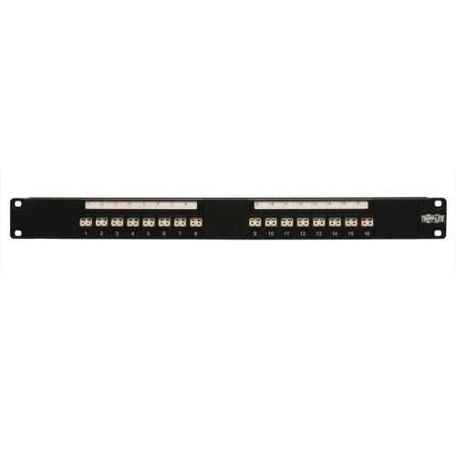 Tripp Lite N490-016-LCLC 16-Port Fiber Patch Panel, 1U (LC/LC), Multimode or Singlemode