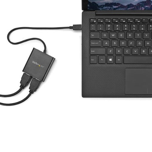 StarTech.com 2-Port Multi Monitor Adapter - USB-C to 2x HDMI Video Splitter - USB Type-C to HDMI MST Hub - Dual 4K 30Hz or 1080p 60Hz - Thunderbolt 3 Compatible - Windows Only