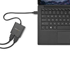 StarTech.com 2-Port Multi Monitor Adapter - USB-C to 2x HDMI Video Splitter - USB Type-C to HDMI MST Hub - Dual 4K 30Hz or 1080p 60Hz - Thunderbolt 3 Compatible - Windows Only