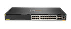 HPE Aruba Networking CX 6300M 24-port Smart Rate 1/2.5/5GbE Class 6 PoE and 4-port SFP56 Switch
