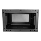 StarTech.com 2-Post 6U Wall Mount Network Cabinet with 1U Shelf, 19" Wall-Mounted Server Rack for Data / Networking / AV / Electronics / Computer Equipment, Small Vented Rack Enclosure