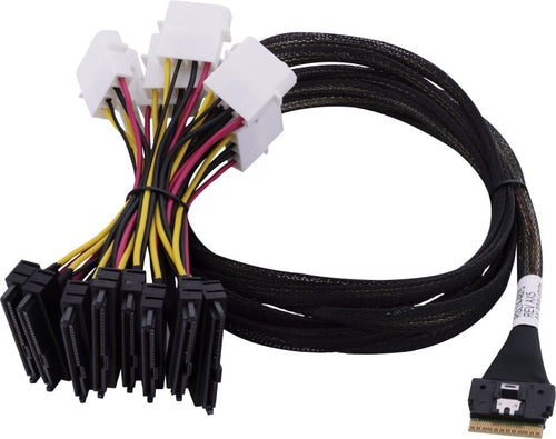 Microchip Technology 2305700-R Serial Attached SCSI (SAS) cable 0.8 m Black, Multicolour