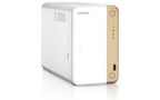 QNAP TS-262 NAS Tower Intel® Celeron® N4505 4 GB 0 TB QNAP QTS Gold, White