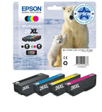 Epson C13T26364010/26XL Ink cartridge multi pack Bk,C,M,Y high-capacity XL 1x500,3x700, 12ml 3x10ml Pack=4 for Epson XP 600
