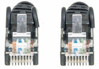 Intellinet Network Patch Cable, Cat6, 2m, Black, CCA, U/UTP, PVC, RJ45, Gold Plated Contacts, Snagless, Booted, Lifetime Warranty