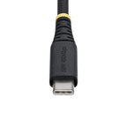 StarTech.com 2m (6ft) USB-C Charging Cable, 60W (3A) PD, Dual-Layer Braided Nylon/TPE Jacket, Rugged USB C Charging Cord, USB 2.0 Laptop Charger Cable