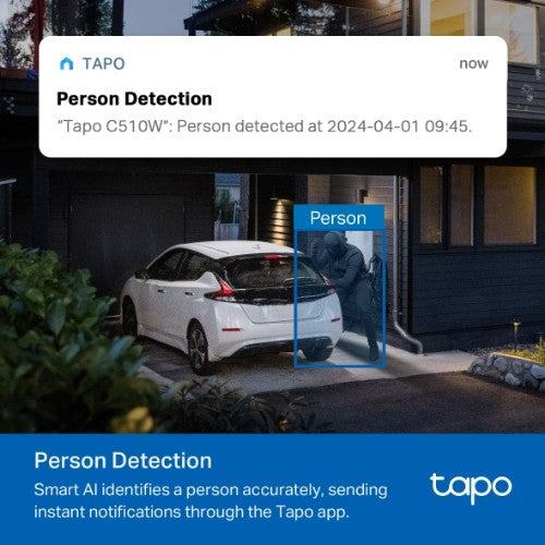 TP-Link Tapo C510W V2 Dome IP security camera Outdoor 2304 x 1296 pixels Ceiling/Wall/Pole
