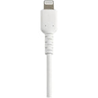 StarTech.com 6 inch (15cm) Durable White USB-A to Lightning Cable - Heavy Duty Rugged Aramid Fiber USB Type A to Lightning Charger/Sync Power Cord - Apple MFi Certified iPad/iPhone 12