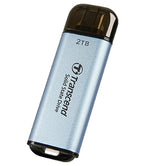 Transcend ESD300 Thunderbolt technology 2 TB USB Type-A to USB Type-C USB 3.2 Gen 2x2 Blue