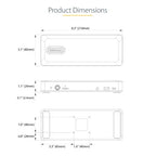 StarTech.com USB-C Docking Station - Multi Monitor HDMI/DP/DP Alt Mode USB-C Dock - 3x 4K30 / 2x 4K60 - 7-Port USB Hub - 60W Power Delivery - GbE - 3.5mm Audio - Works With Chromebook certified - TAA