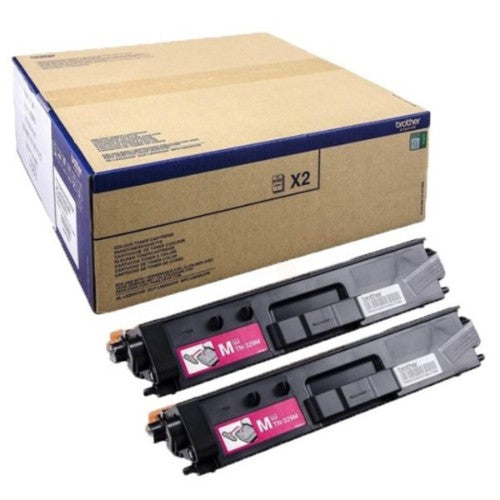 Brother TN-329MTWIN Toner-kit magenta extra High-Capacity twin pack, 2x6K pages ISO/IEC 19798 Pack=2 for Brother DCP-L 8450