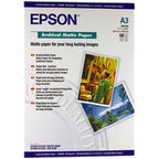 Epson Archival Matte Paper, DIN A3, 189g/m2, 50 Sheets