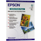 Epson Archival Matte Paper, DIN A3, 189g/m², 50 Sheets