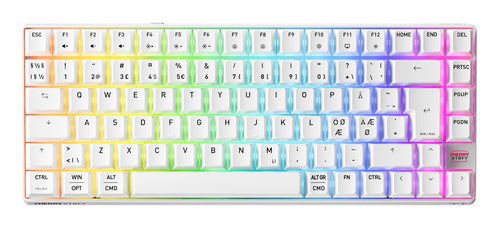 CHERRY XTRFY K33 Compact Wireless keyboard Gaming USB + RF Wireless + Bluetooth QWERTY Nordic White