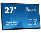 iiyama ProLite 27” Optical Bonded PCAP 10pt IPS Touchscreen monitor with edge-to-edge glass, active stylus support (MPP 2.0), anti-fingerprint coating and a flexible stand