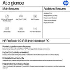 HP ProBook 4 G1iR Intel Core 5 120U Laptop 40.6 cm (16") WUXGA 24 GB DDR5-SDRAM 256 GB SSD Wi-Fi 6E (802.11ax) Windows 11 Pro Silver