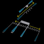 OtterBox EZGrab Cable Bundle USB A-Lightning & 1/8" Audio Space Speed, Space Speed Silver