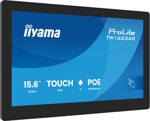 iiyama 15.6” PCAP 10pt touchscreen PC with Android, PoE Technology and iiSignage²