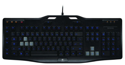 Logitech G105 keyboard USB Russian Black
