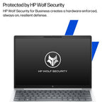 HP EliteBook 8 G1i AI PC Wolf Pro Security Edition Intel Core Ultra 7 255U Laptop 40.6 cm (16") WUXGA 24 GB DDR5-SDRAM 512 GB SSD Wi-Fi 6E (802.11ax) Windows 11 Pro Silver