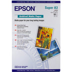 Epson Archival Matte Paper, DIN A3+, 189g/m2, 50 Sheets