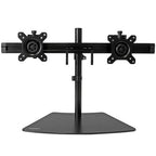 StarTech.com Dual-Monitor Stand - Horizontal - Black - For up to 24" (17.6lb/8kg) Displays