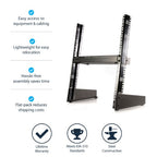StarTech.com 2-Post 12U Desktop Server Rack, Small Open Frame 19in Computer Rack, Compact Network Rack for AV / Studio / Data / IT Equipment - Free Standing Two-Post Home/Office Rack
