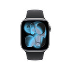 Apple Watch Series 11 GPS + Cellular 42mm Space Grey Aluminium Case with Black Sport Band - M/L