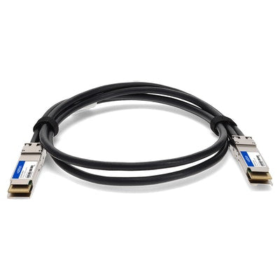 AddOn Networks QDD-400-CU2M-AO InfiniBand/fibre optic cable 2 m QSFP-DD Black, Silver