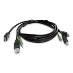 StarTech.com 10ft (3m) HDMI KVM Cable, USB 2.0, 3.5mm Audio, Universally Compatible Combo Cable for KVM Switches, TAA Compliant