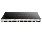 D-Link 48 x 10/100/1000BASE-T ports Layer 3 Stackable Managed Gigabit Switch
