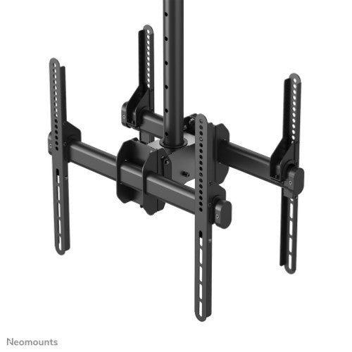 Neomounts NM-C440DBLACK Dual monitor/TV mount ceiling 32-60" - h 56-91 cm