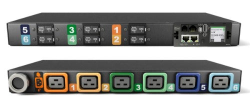Vertiv Geist MG05M1R1-06L193-3PS56B2H10-S power distribution unit (PDU) 6 AC outlet(s) 0U Black