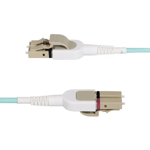 StarTech.com 5m (16.4ft) LC to LC (UPC) OM4 Switchable Fiber Optic Cable 50/125µm, 100G, Toolless Polarity Switching, Low Insertion Loss - LSZH Fiber Jumper Cord