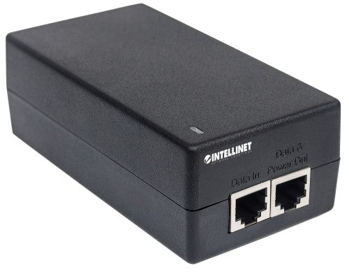 Intellinet Gigabit Ultra PoE+ Injector, 1 x 60 W Port, IEEE 802.3bt and IEEE 802.3at/af Compliant, Plastic Housing (UK Power Cord)