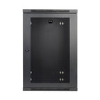 Tripp Lite SRW18US13 SmartRack 18U Low-Profile Patch-Depth Wall-Mount Half-Height Rack Enclosure, Hinged Back