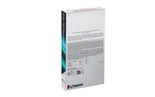 Kingston Technology 2TB Dual USB-A/C Portable SSD, Up to 1050MB/s USB 3.2 Gen 2