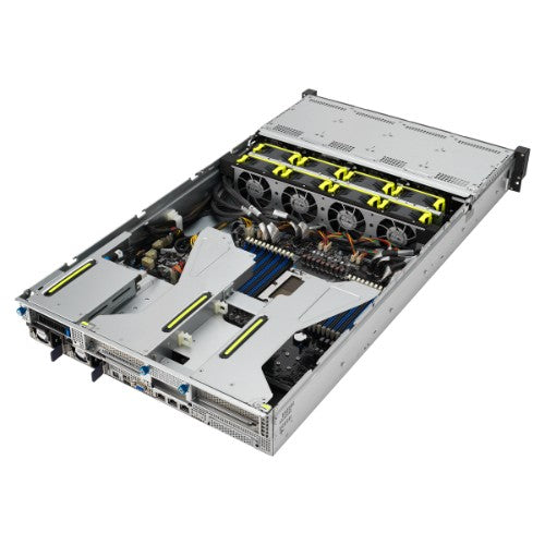 ASUS RS521A-E12-RS12U Socket SP5 Rack (2U) Black, Silver