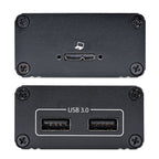 StarTech.com 2-Port USB 3.0 Extender over OM3 Multimode Fiber - LC/LC - 2x 5Gbps USB-A Hub - 350m (1150ft) Range - Durable USB Fiber Optic Extender - Optical USB Extender - TAA