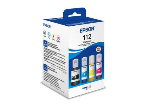 Epson C13T06C64A/112 Ink bottle multi pack Bk,C,M,Y 127ml + 3x70ml Pack=4 for Epson L 6400/M 15140