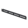 StarTech.com 24 Port 1U Blank Keystone Patch Panel, Rackmount Cat6 Patch Panel for RJ45 UTP Ethernet Network Jacks