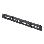StarTech.com 24 Port 1U Blank Keystone Patch Panel, Rackmount Cat6 Patch Panel for RJ45 UTP Ethernet Network Jacks